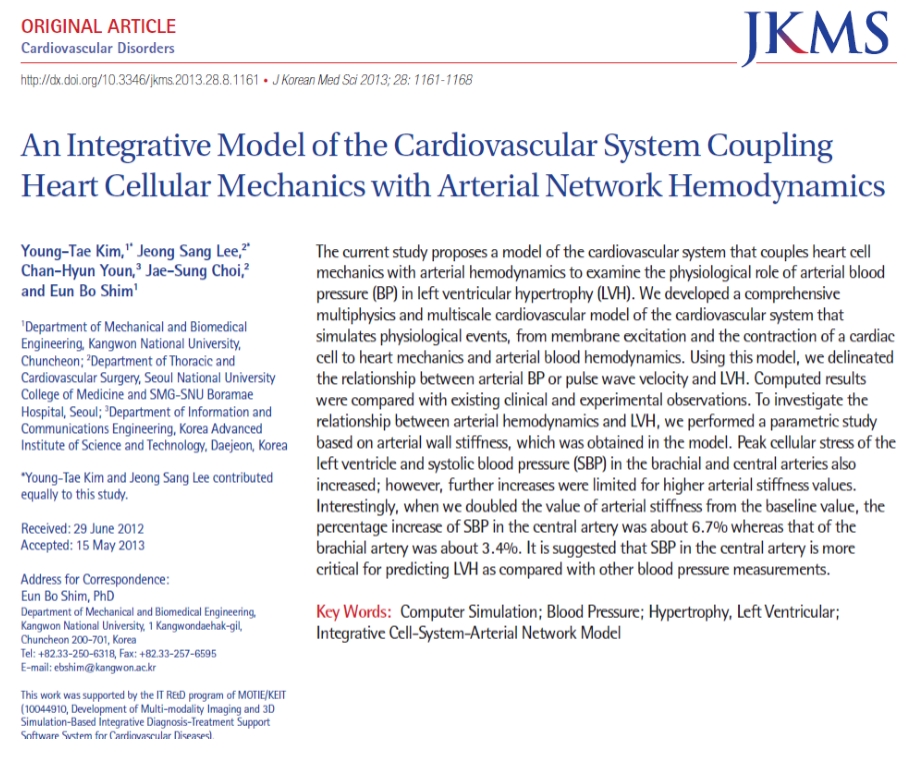 An Integrative Model of the Cardiovascular System Coupling Heart Cellular Mechanics with Arterial Network Hemodynamics.jpg 909X761