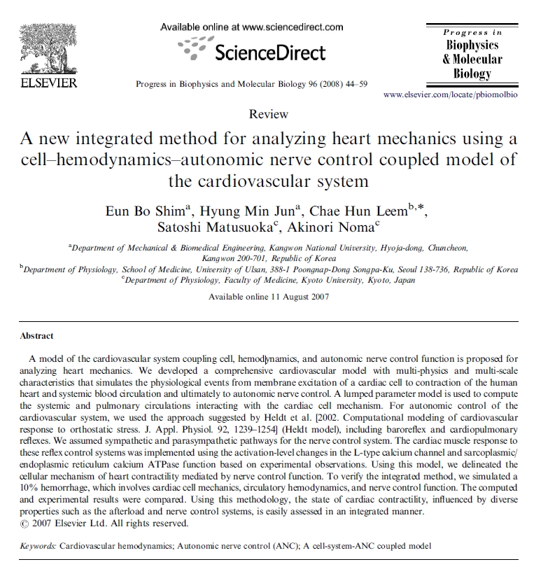 A new integrated method for analyzing heart mechanics using a cell_hemodynamics_autonomic nerve control coupled model of the cardiovascular system.jpg 773X833